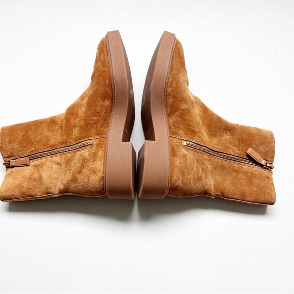 Vince Kady Low Suede Leather Boots Booties Chelsea Zip Up size 7 - Picture 5 of 9